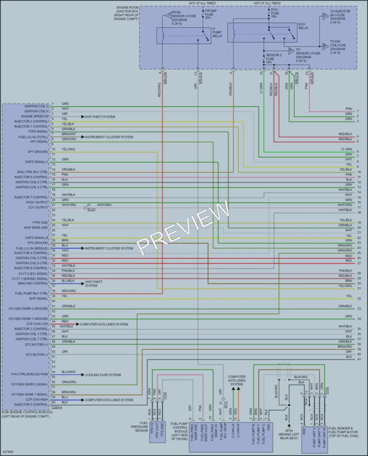 2015 Hyundai Equus Engine Performance wiring diagram preview