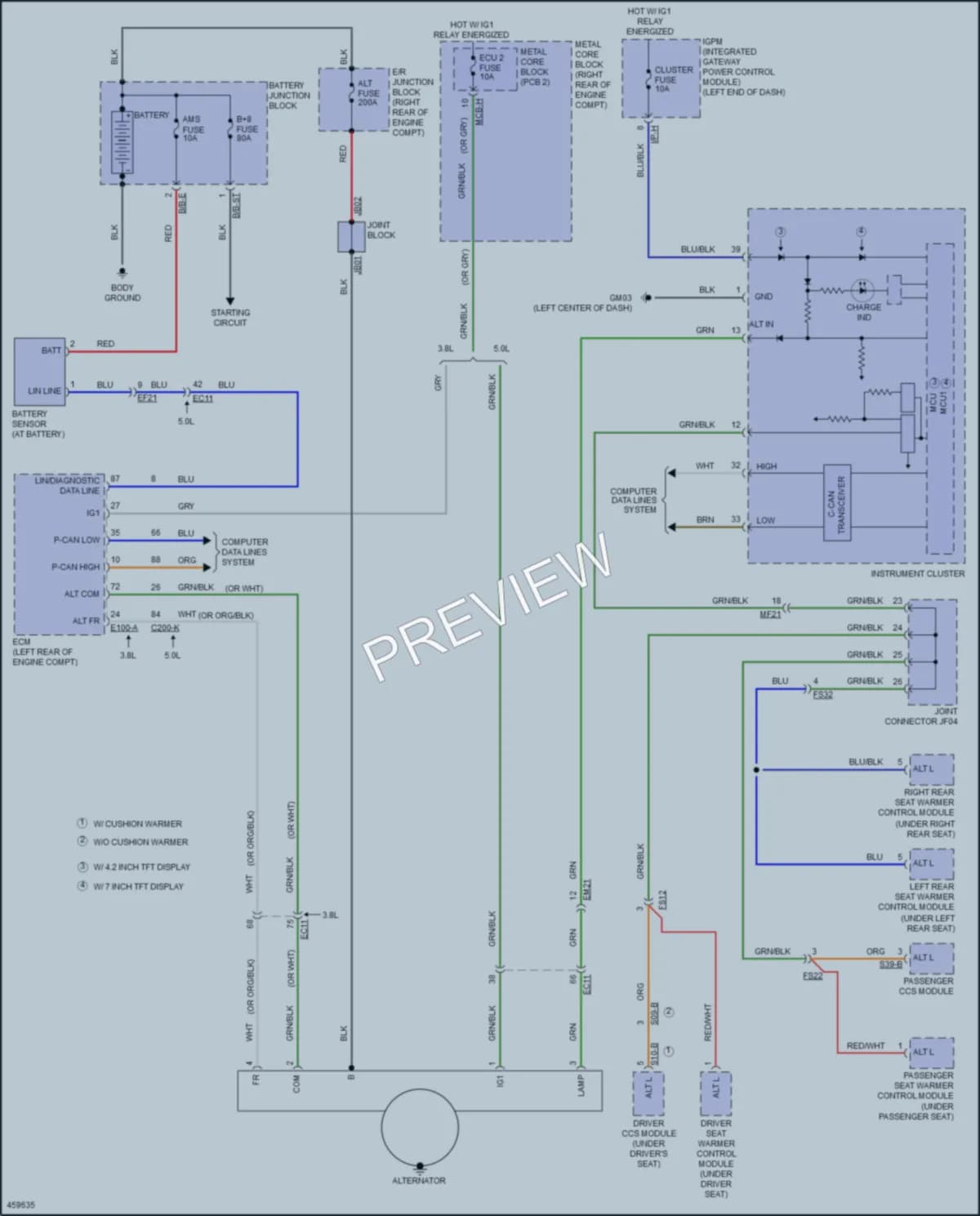 2015 Hyundai Genesis Starting Charging wiring diagram preview