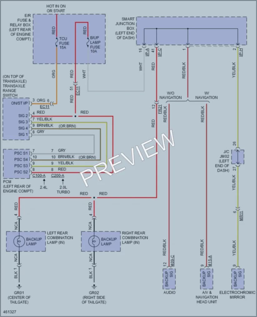 2015 Hyundai SantaFeSport Exterior Lights wiring diagram preview