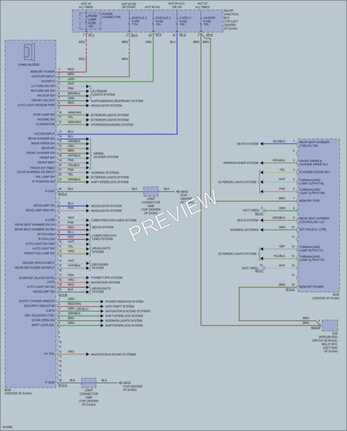 2015 Hyundai Tucson Body Control Modules wiring diagram preview