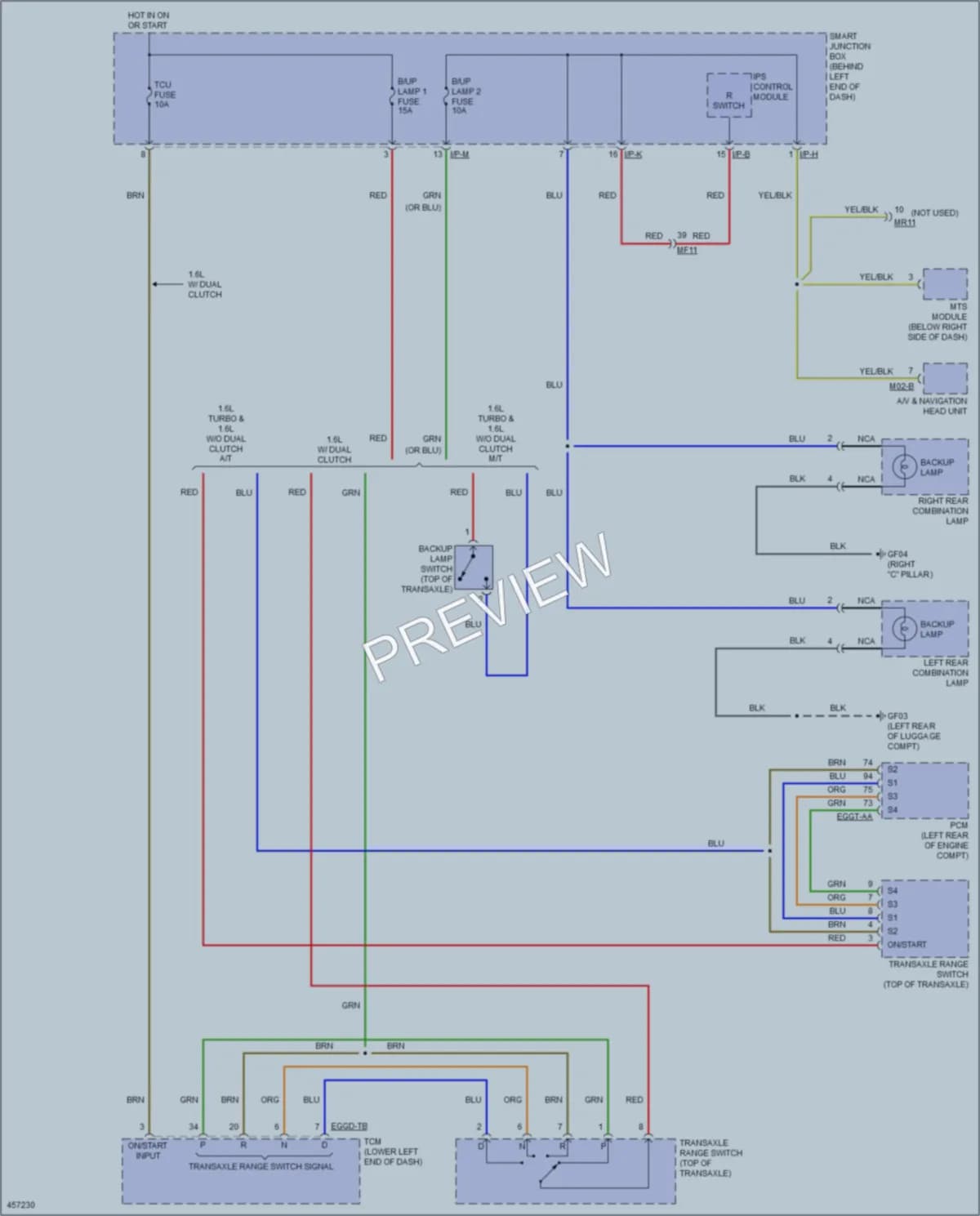 2015 Hyundai Veloster Exterior Lights wiring diagram preview