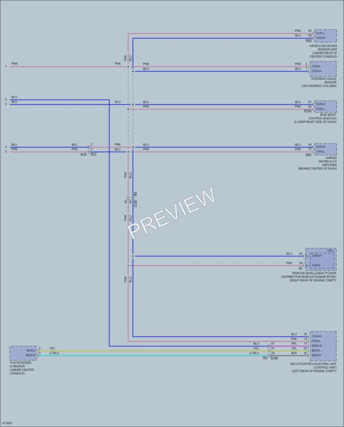 2015 Infiniti Q40 Computer Data Lines wiring diagram preview