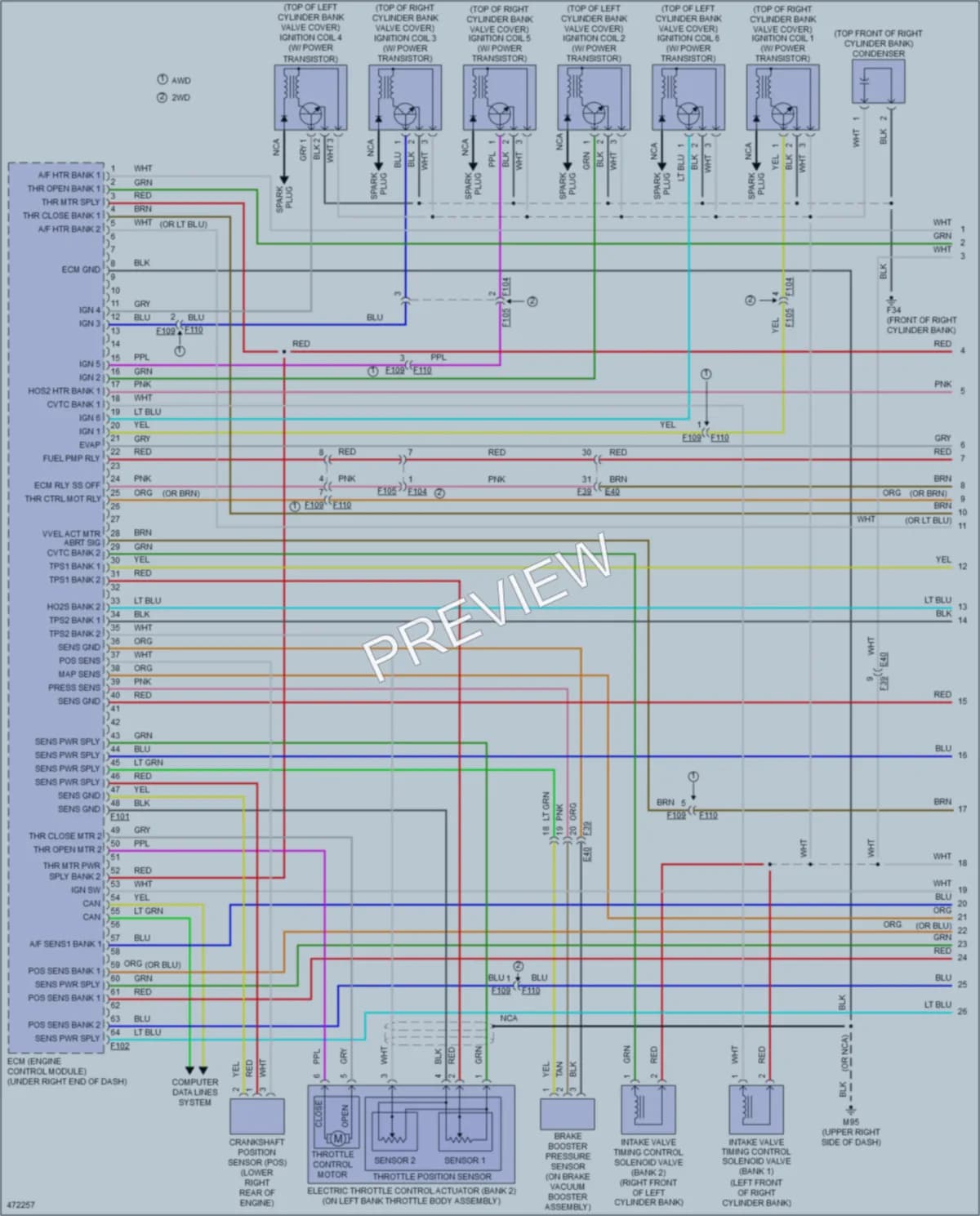 2015 Infiniti Q40 Engine Performance wiring diagram preview