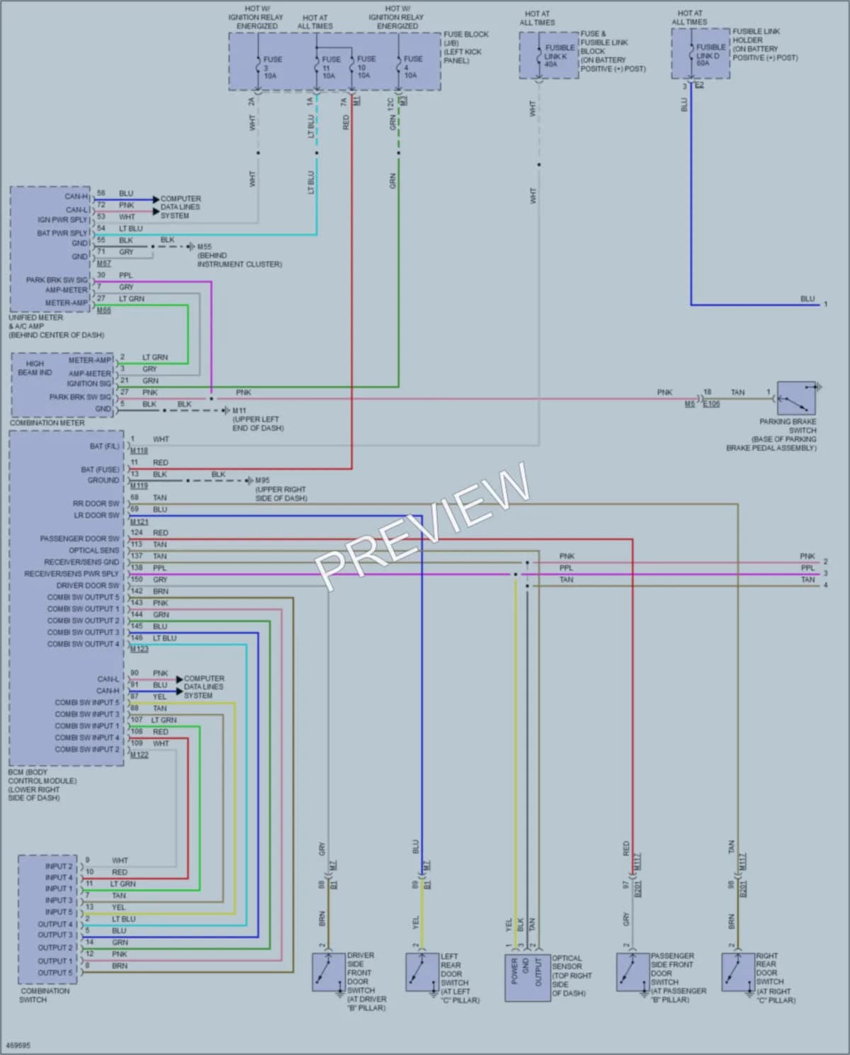 2015 Infiniti Q40 Headlights wiring diagram preview
