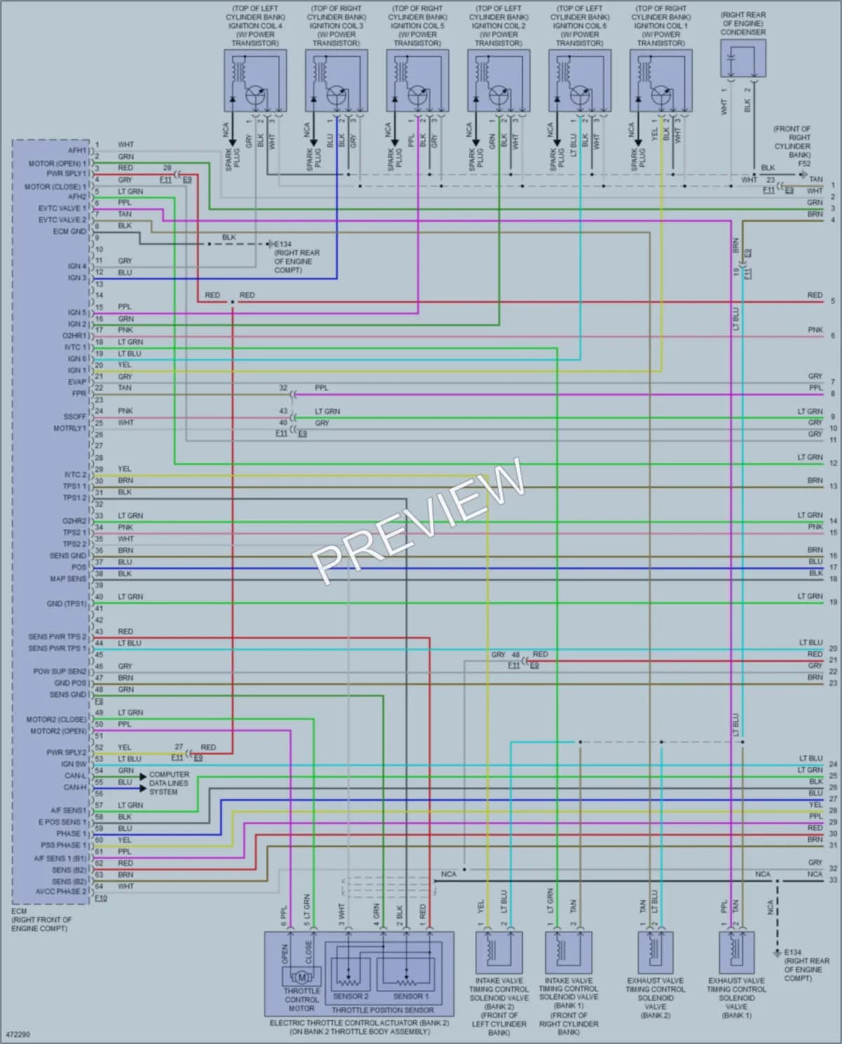 2015 Infiniti Q50 Engine Performance wiring diagram preview