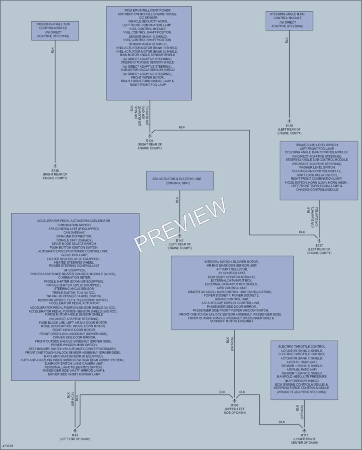 2015 Infiniti Q50Hybrid Ground Distribution wiring diagram preview