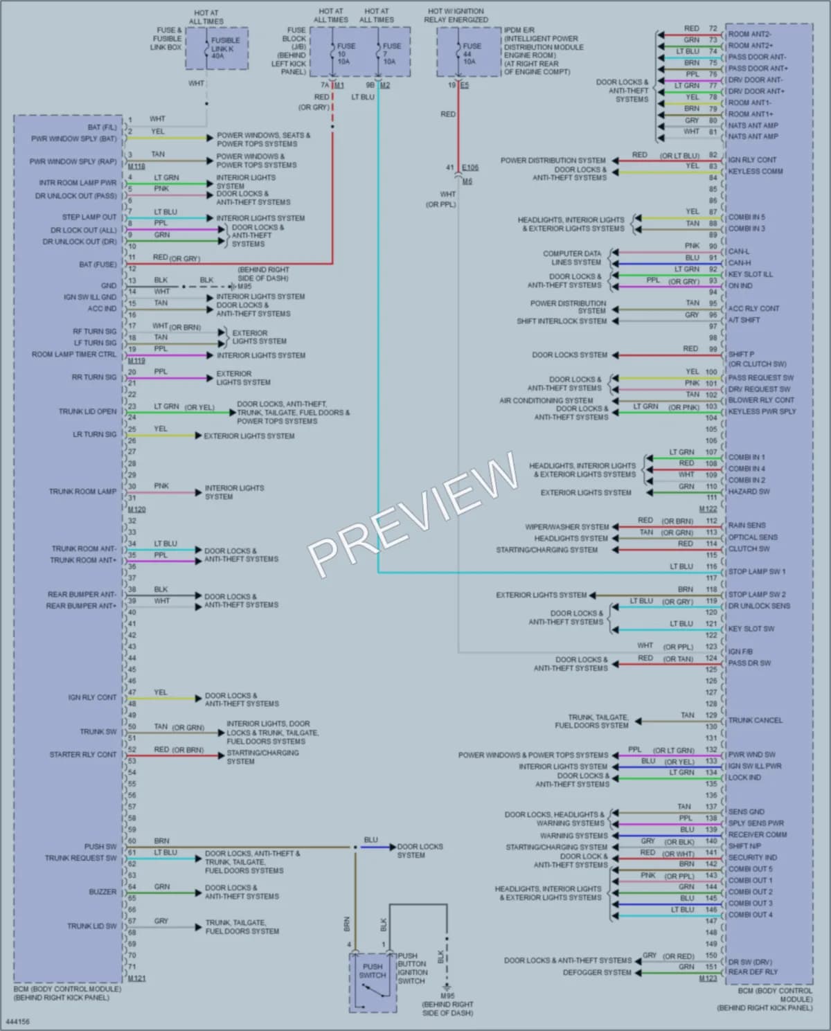 2015 Infiniti Q60 Body Control Modules wiring diagram preview