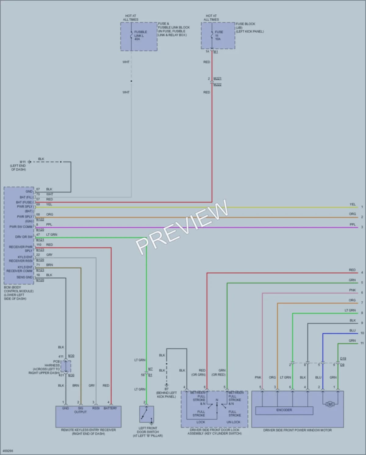 2015 Infiniti Q70 Power Windows wiring diagram preview