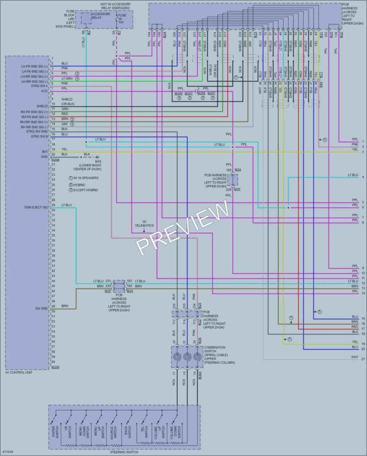 2015 Infiniti Q70 Radio wiring diagram preview