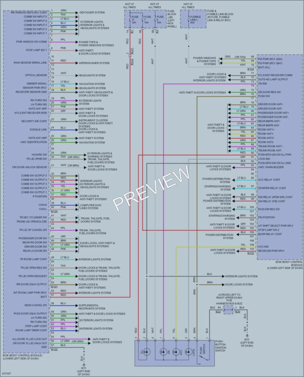 2015 Infiniti Q70Hybrid Body Control Modules wiring diagram preview