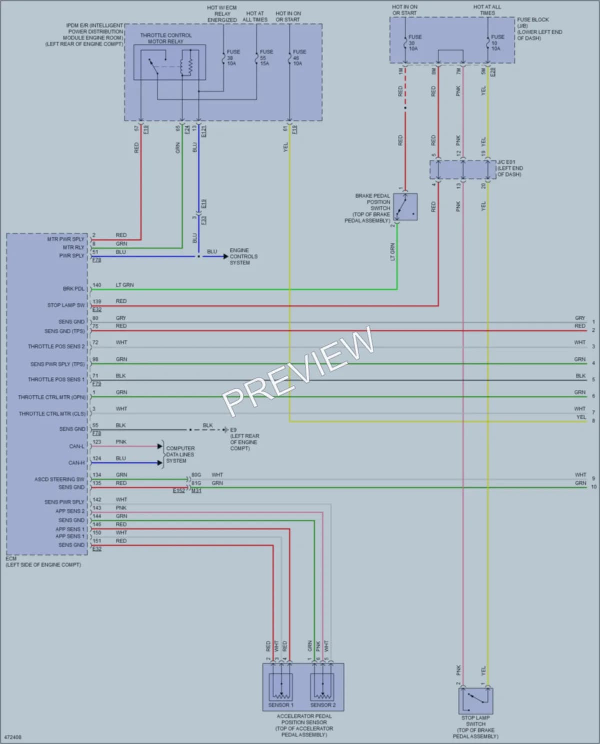 2015 Infiniti QX60 Cruise Control wiring diagram preview