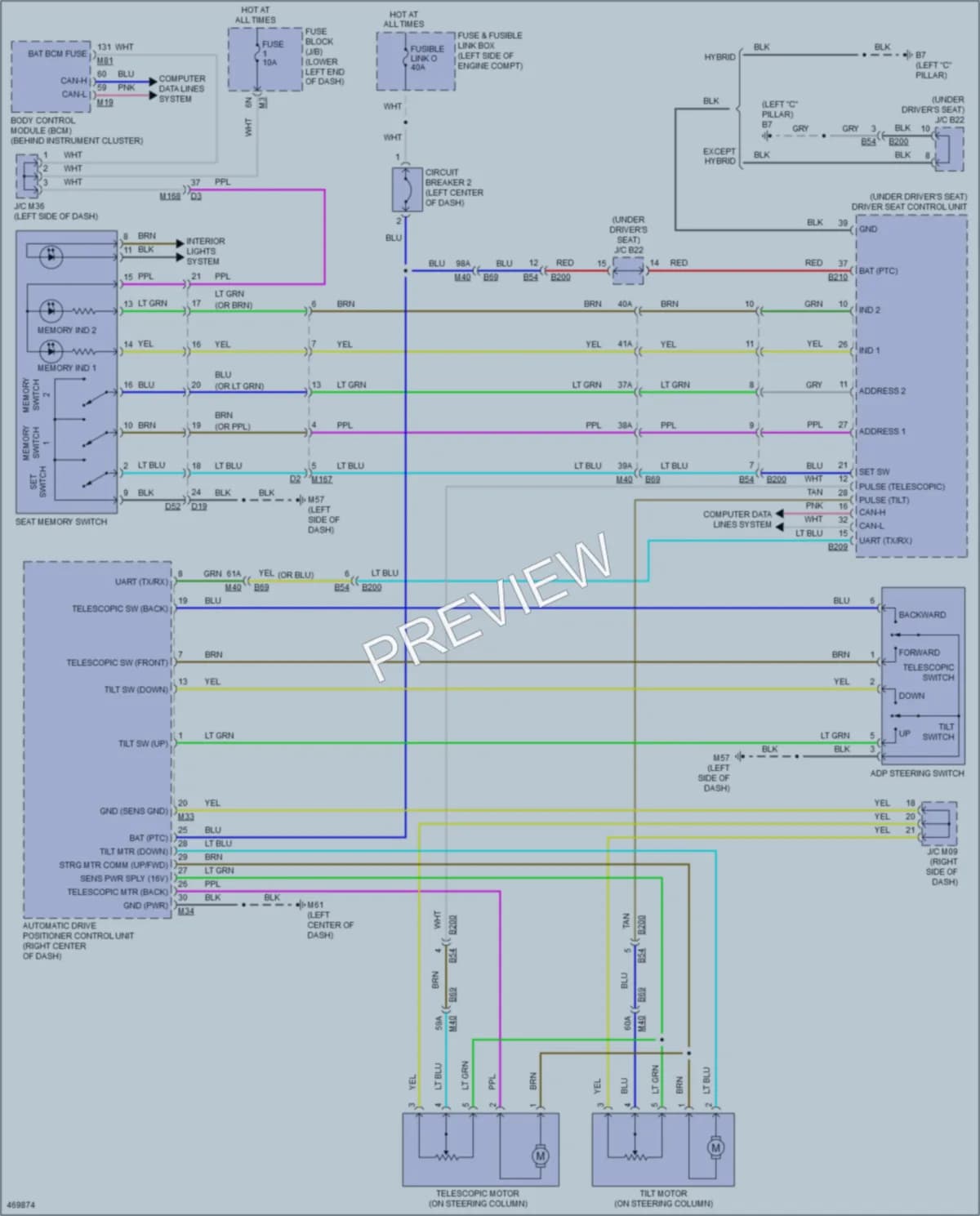 2015 Infiniti QX60Hybrid Memory Systems wiring diagram preview