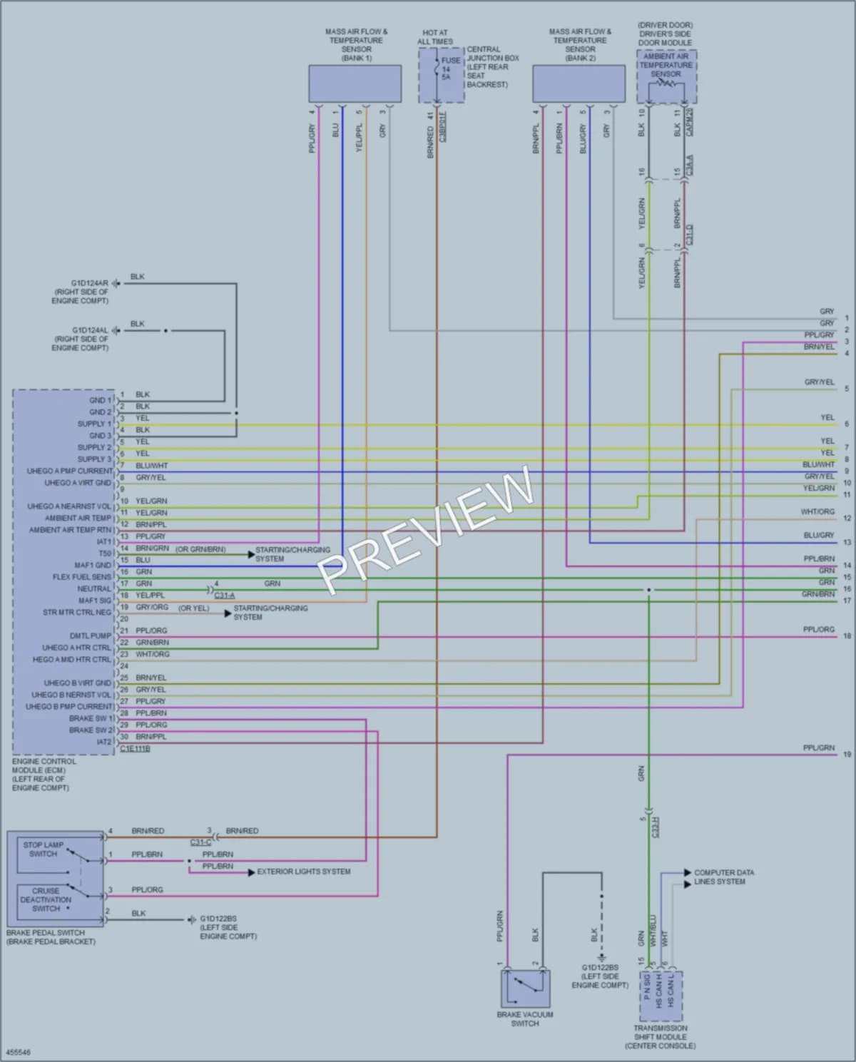 2015 Jaguar XJRL Engine Performance wiring diagram preview
