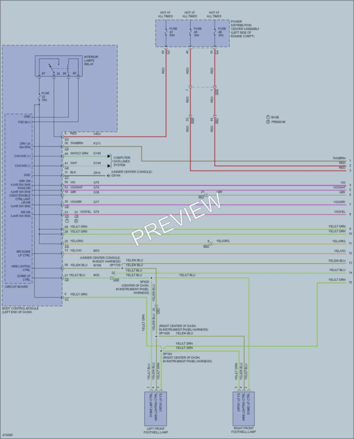 2015 Jeep Cherokee Interior Lights wiring diagram preview