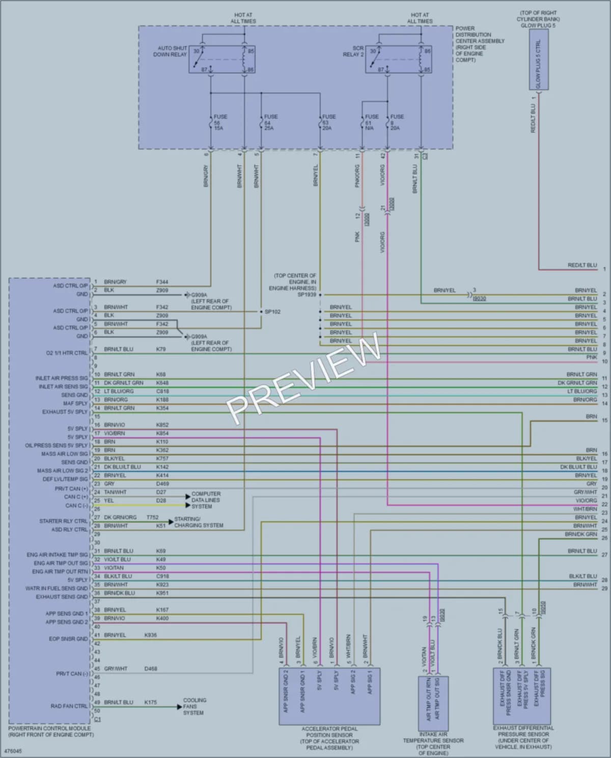 2015 Jeep GrandCherokee Engine Performance wiring diagram preview