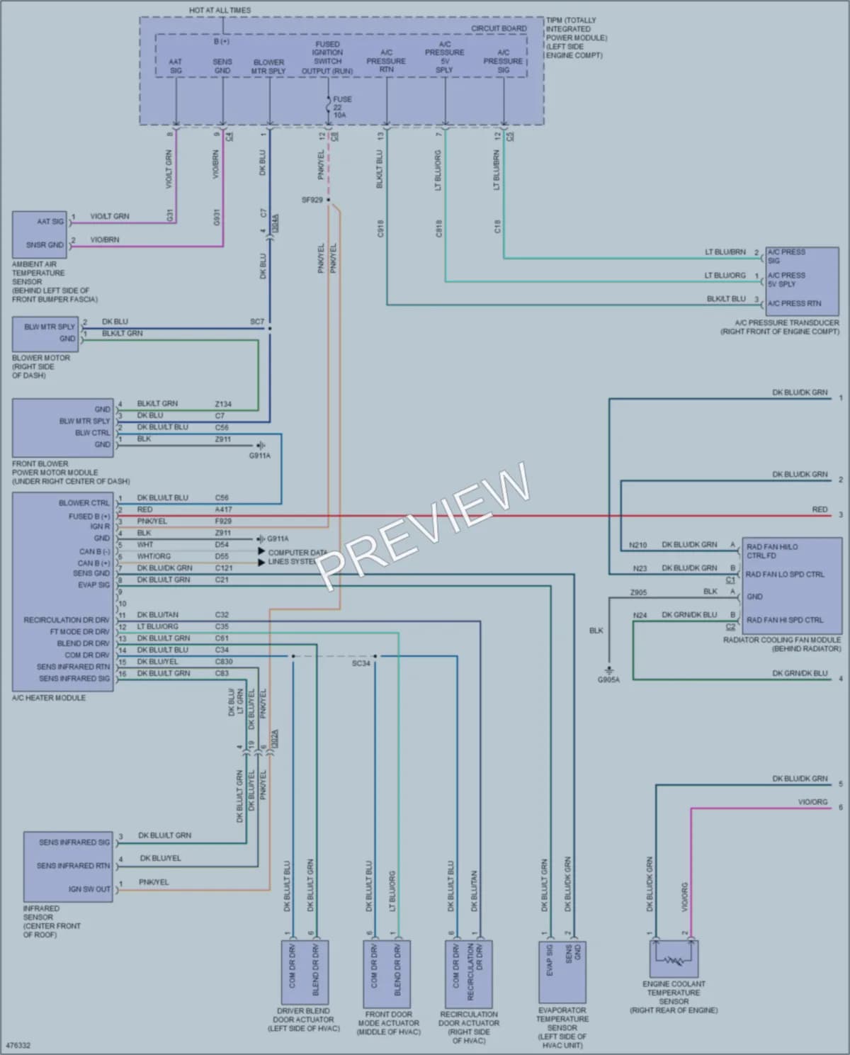 2015 Jeep Patriot Air Conditioning wiring diagram preview