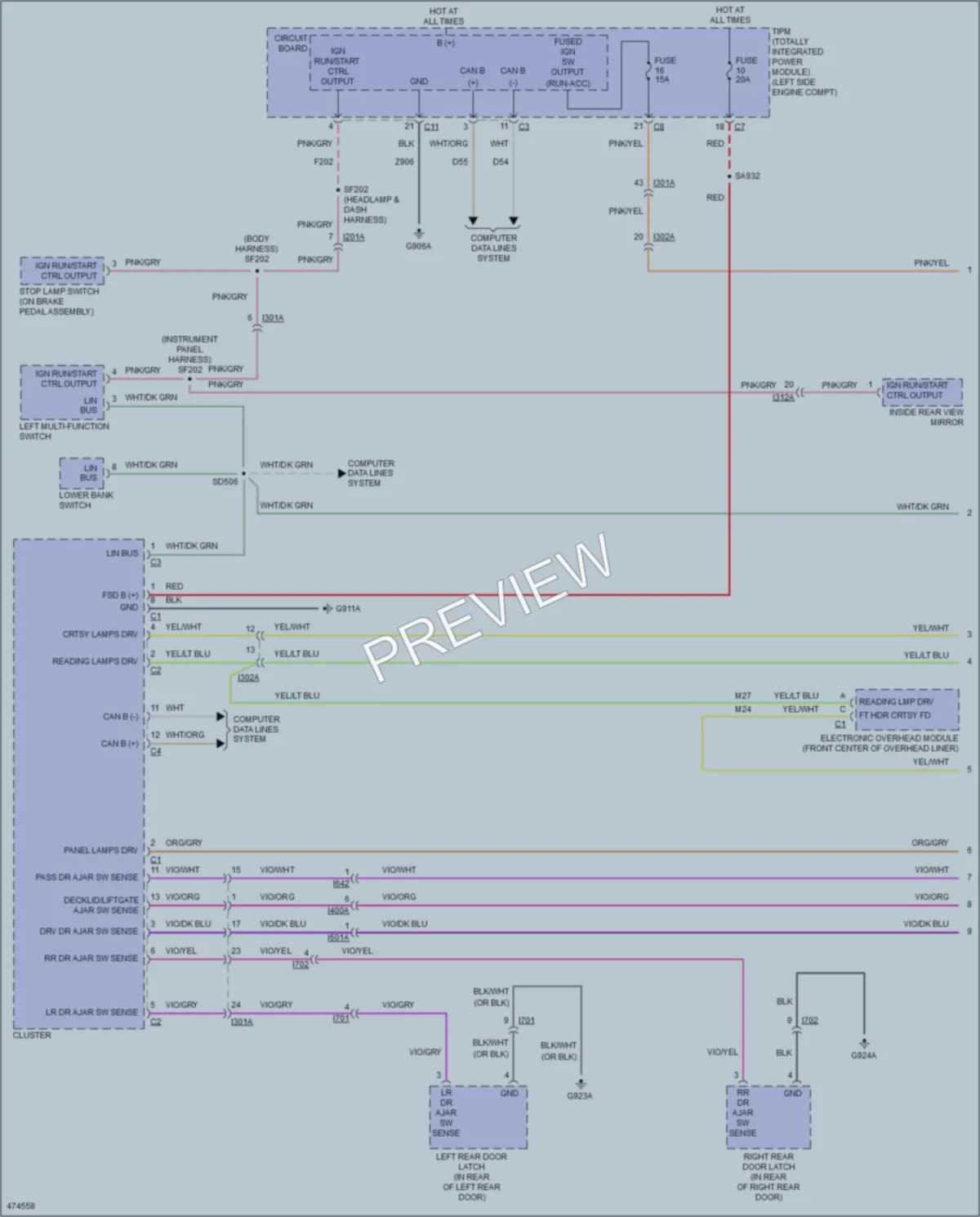 2015 Jeep Patriot Interior Lights wiring diagram preview