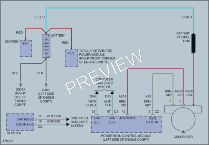 2015 Jeep Wrangler Starting Charging wiring diagram preview