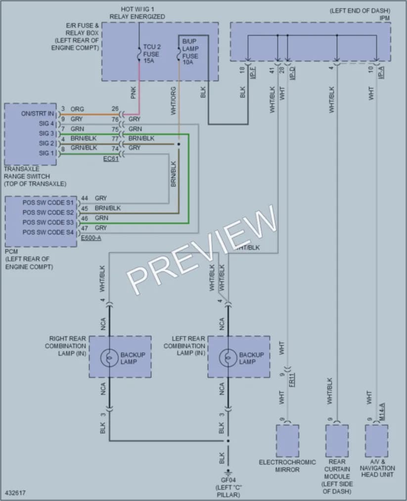 2015 Kia Cadenza Exterior Lights wiring diagram preview