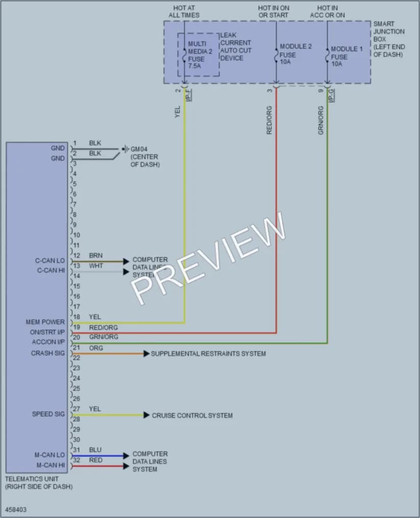2015 Kia ForteKoup Navigation wiring diagram preview