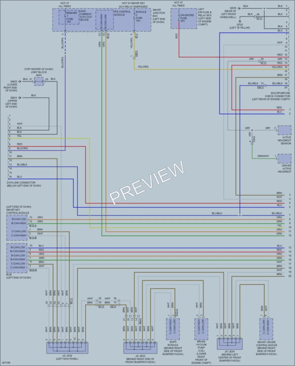 2015 Kia K900 Computer Data Lines wiring diagram preview