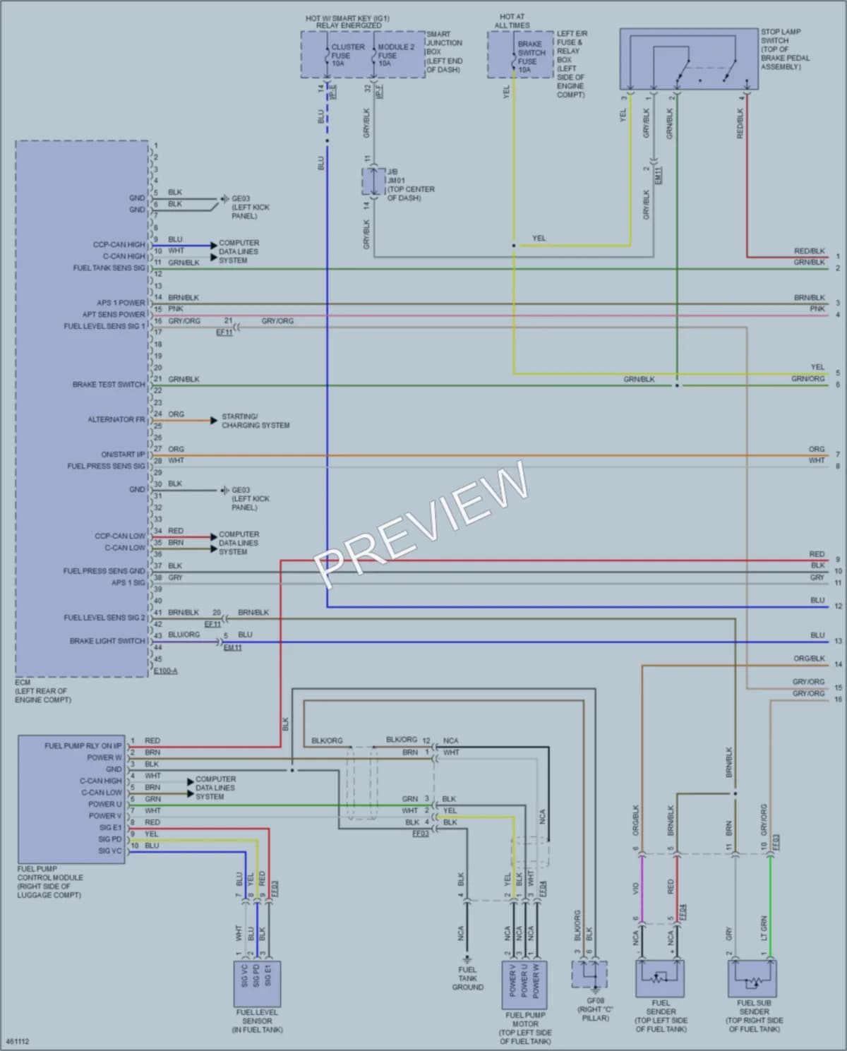 2015 Kia K900 Engine Performance wiring diagram preview