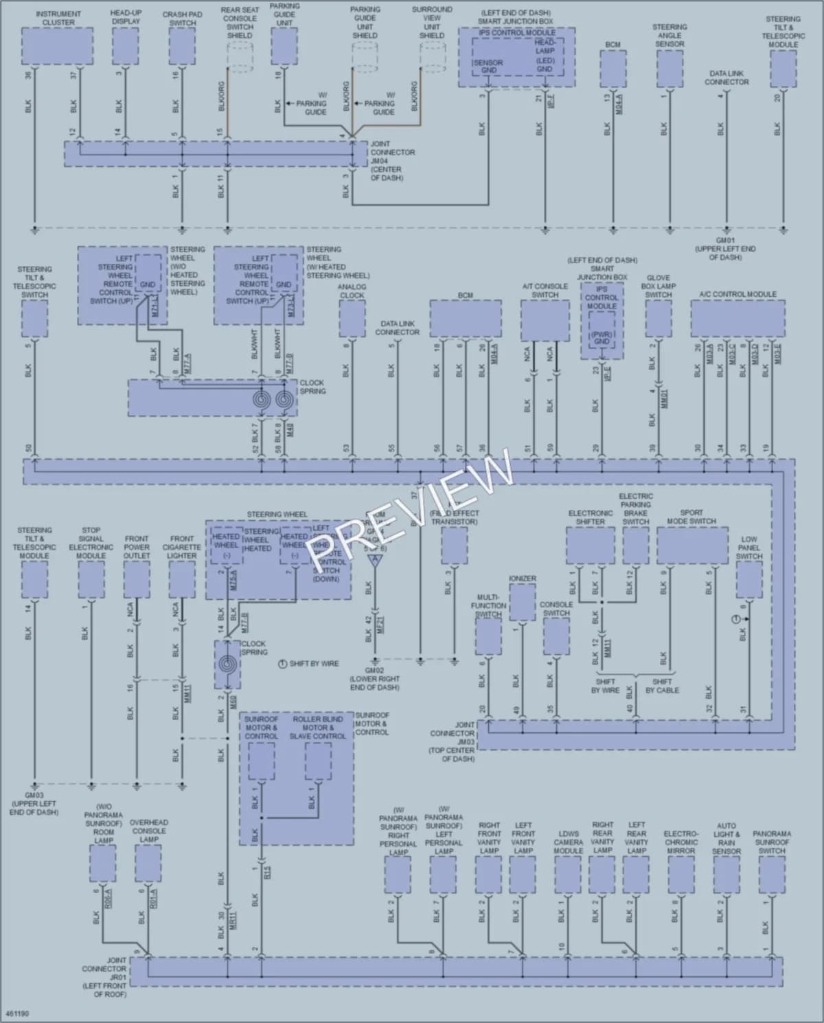 2015 Kia K900 Ground Distribution wiring diagram preview