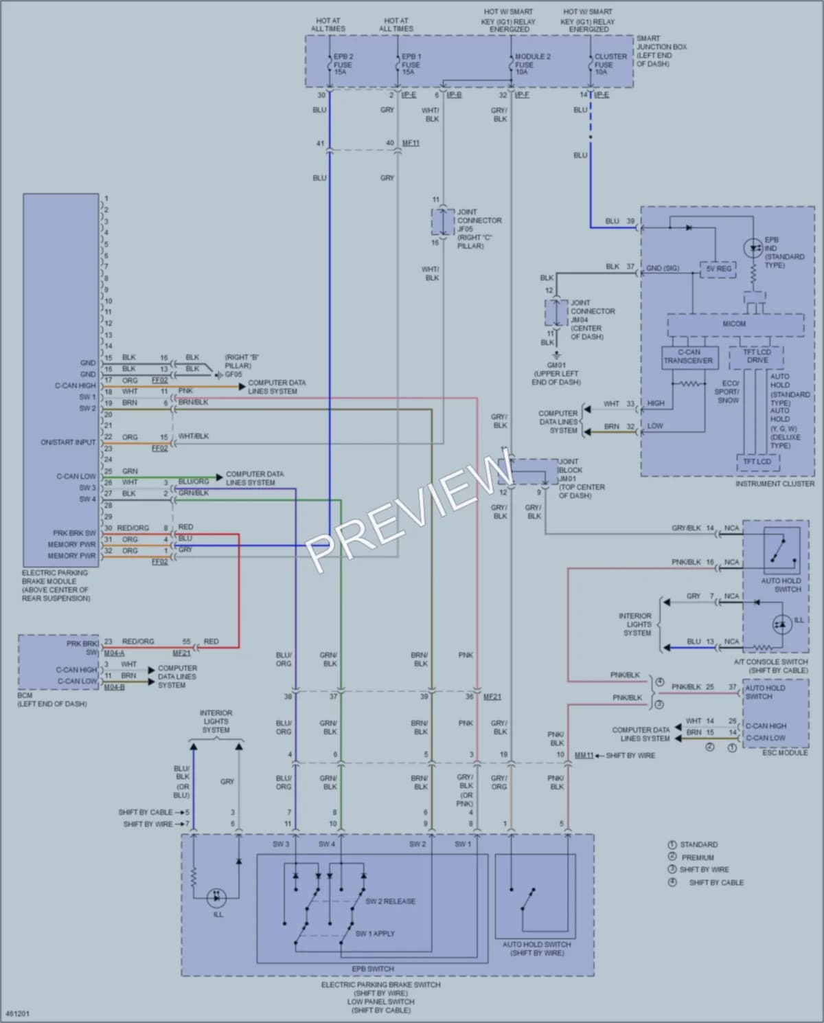 2015 Kia K900 Shift Interlock wiring diagram preview