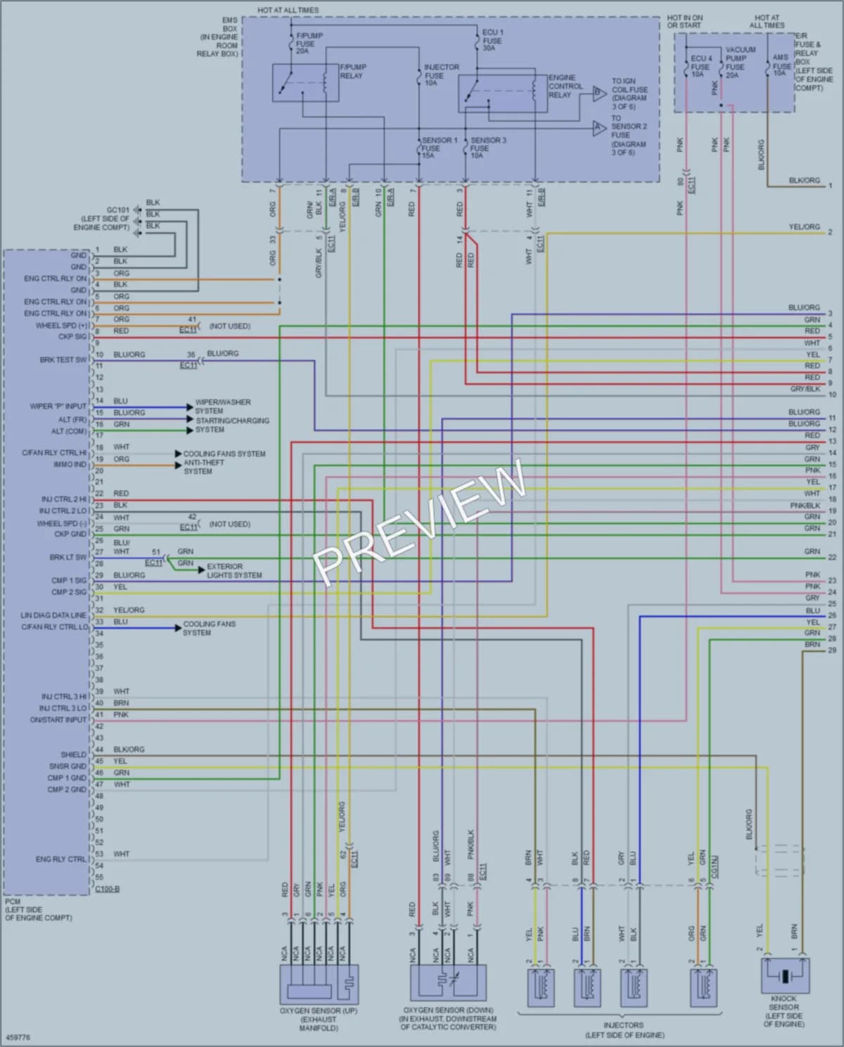 2015 Kia Optima Engine Performance wiring diagram preview
