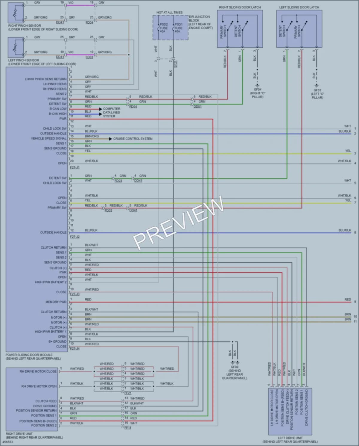 2015 Kia Sedona Trunk Tailgate Fuel Door wiring diagram preview
