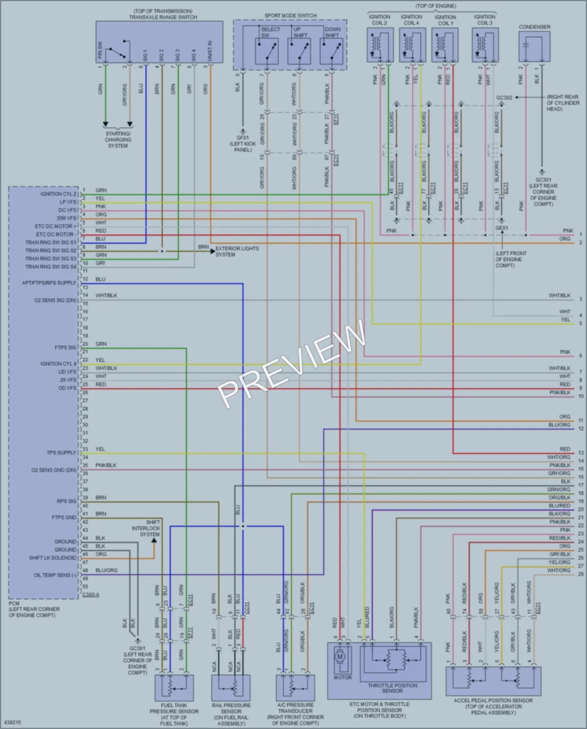 2015 Kia Sorento Engine Performance wiring diagram preview
