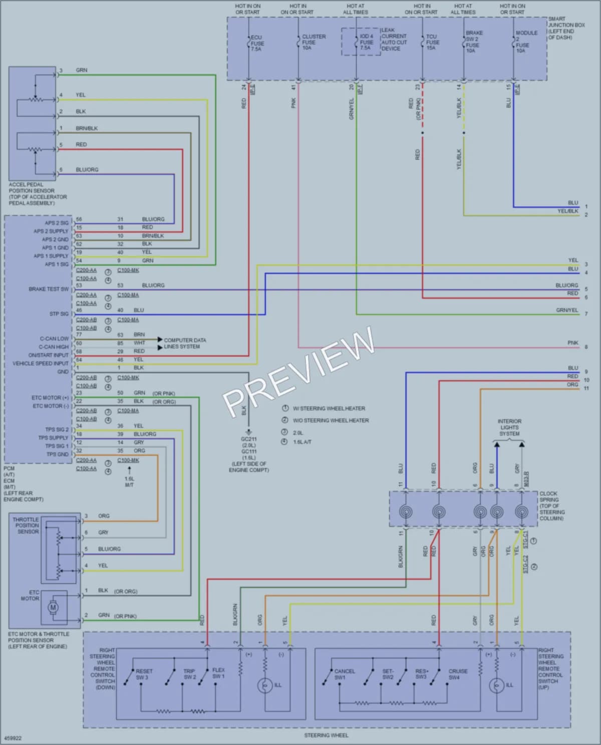 2015 Kia Soul Cruise Control wiring diagram preview