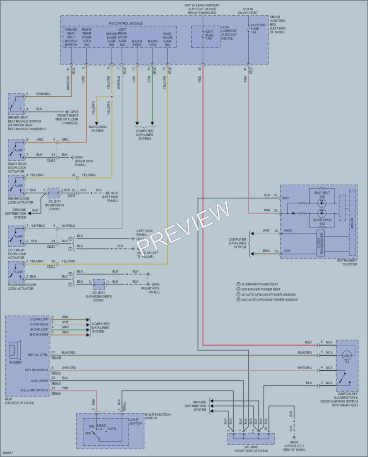 2015 Kia Soul Warning Systems wiring diagram preview