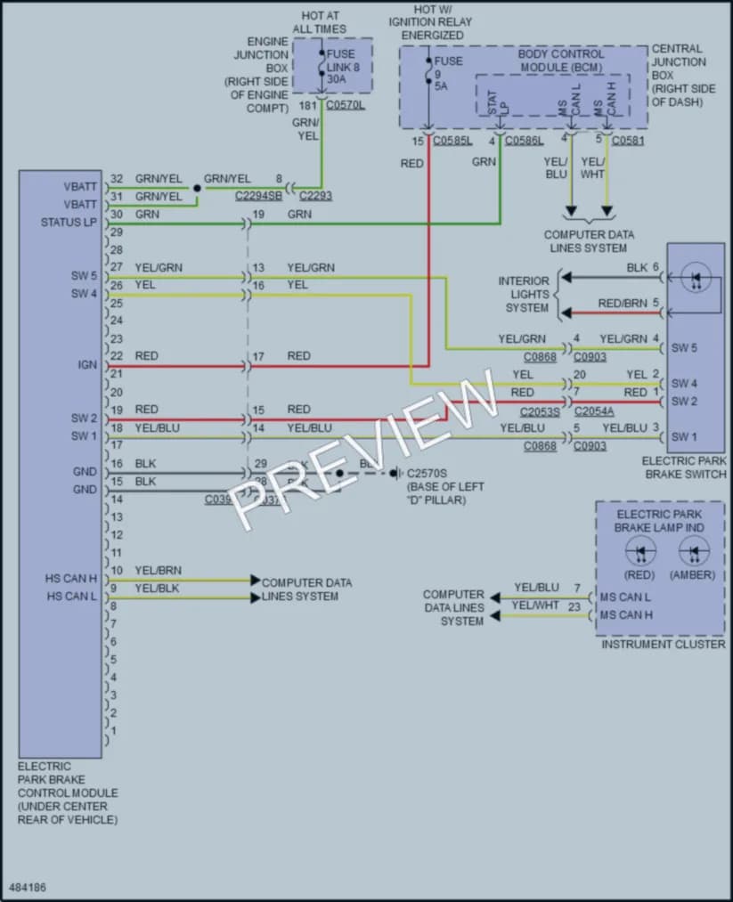2015 LandRover LR4 Shift Interlock wiring diagram preview