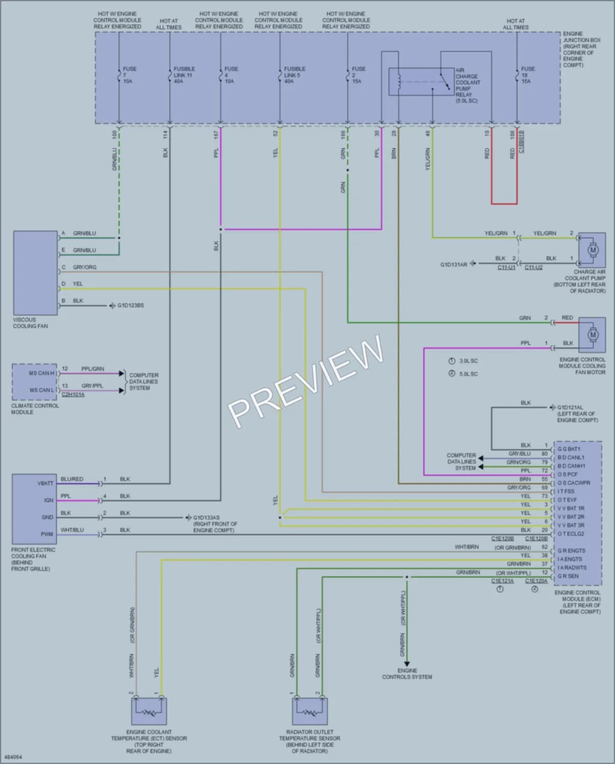 2015 LandRover RangeRover Cooling Fan wiring diagram preview