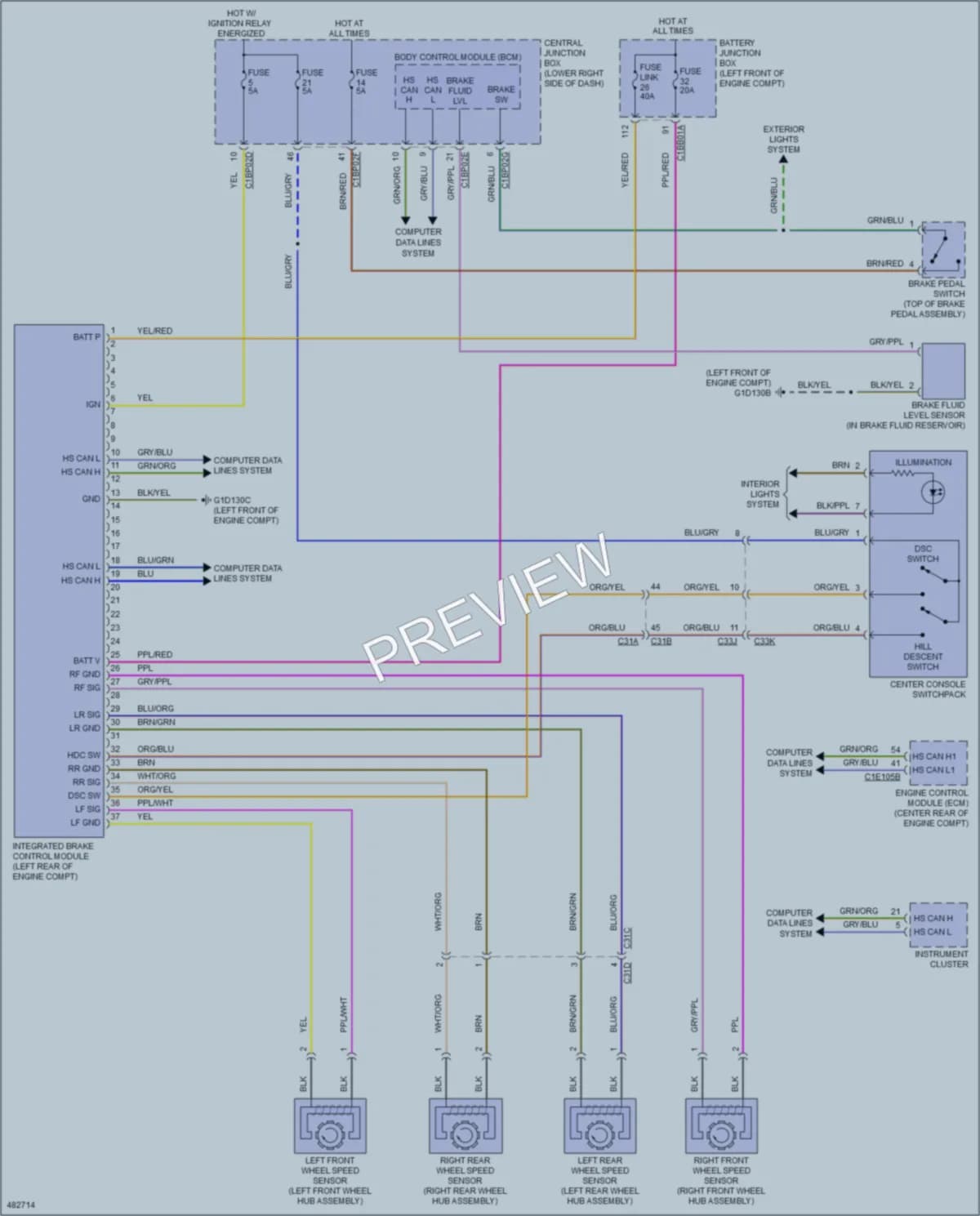 2015 LandRover RangeRoverEvoque Anti Lock Brakes wiring diagram preview