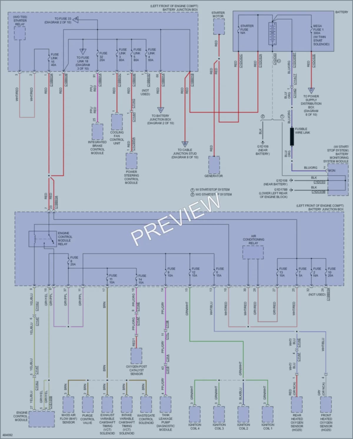 2015 LandRover RangeRoverEvoque Power Distribution wiring diagram preview