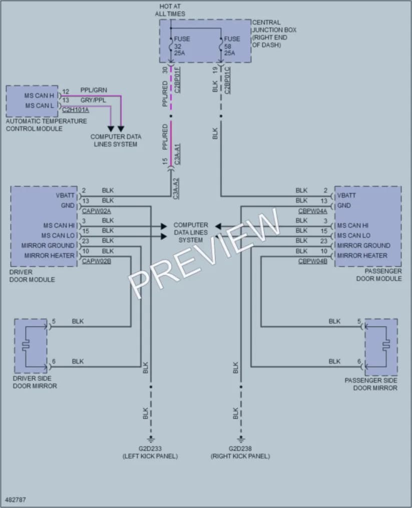 2015 LandRover RangeRoverSport Defoggers wiring diagram preview