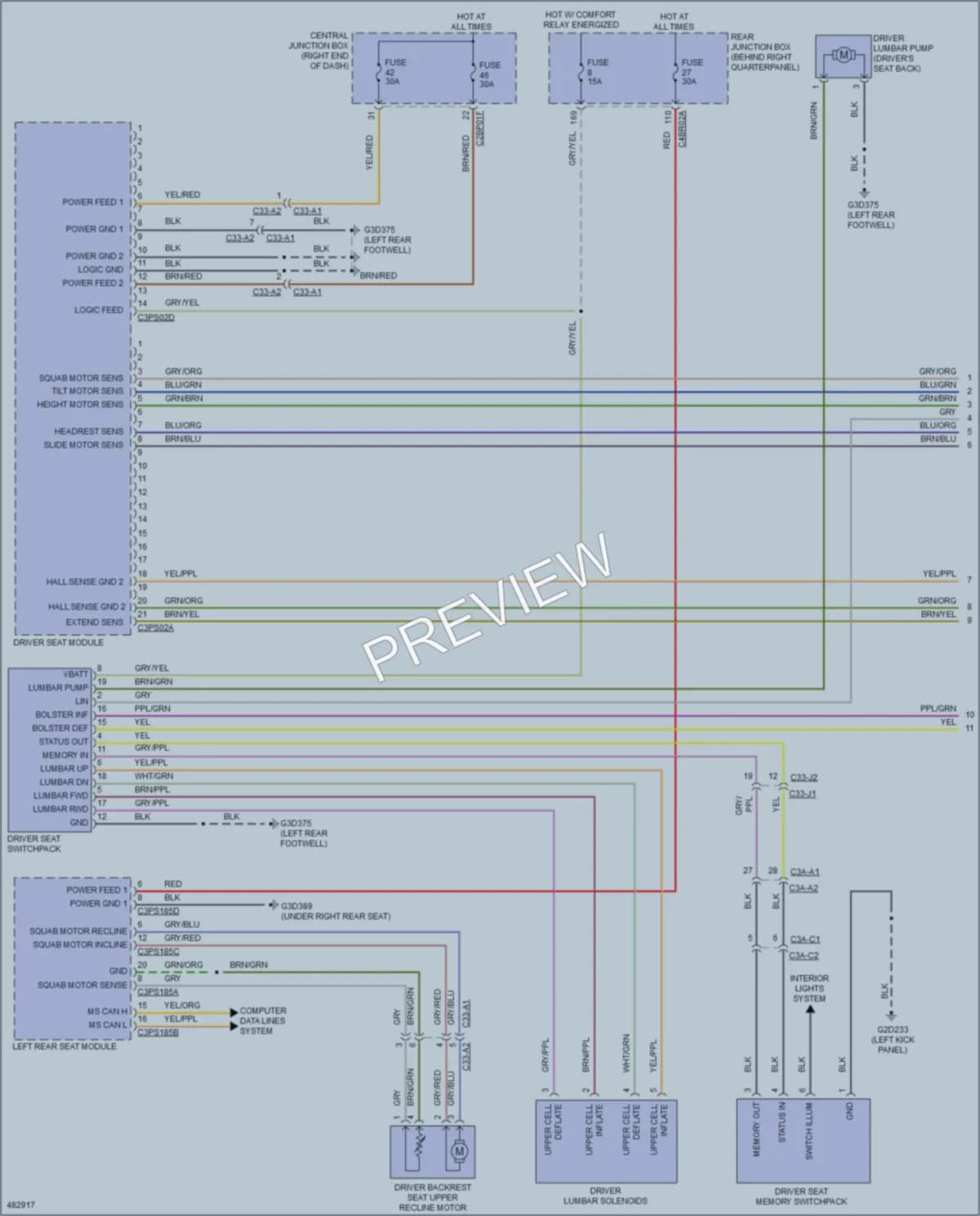 2015 LandRover RangeRoverSport Memory Systems wiring diagram preview