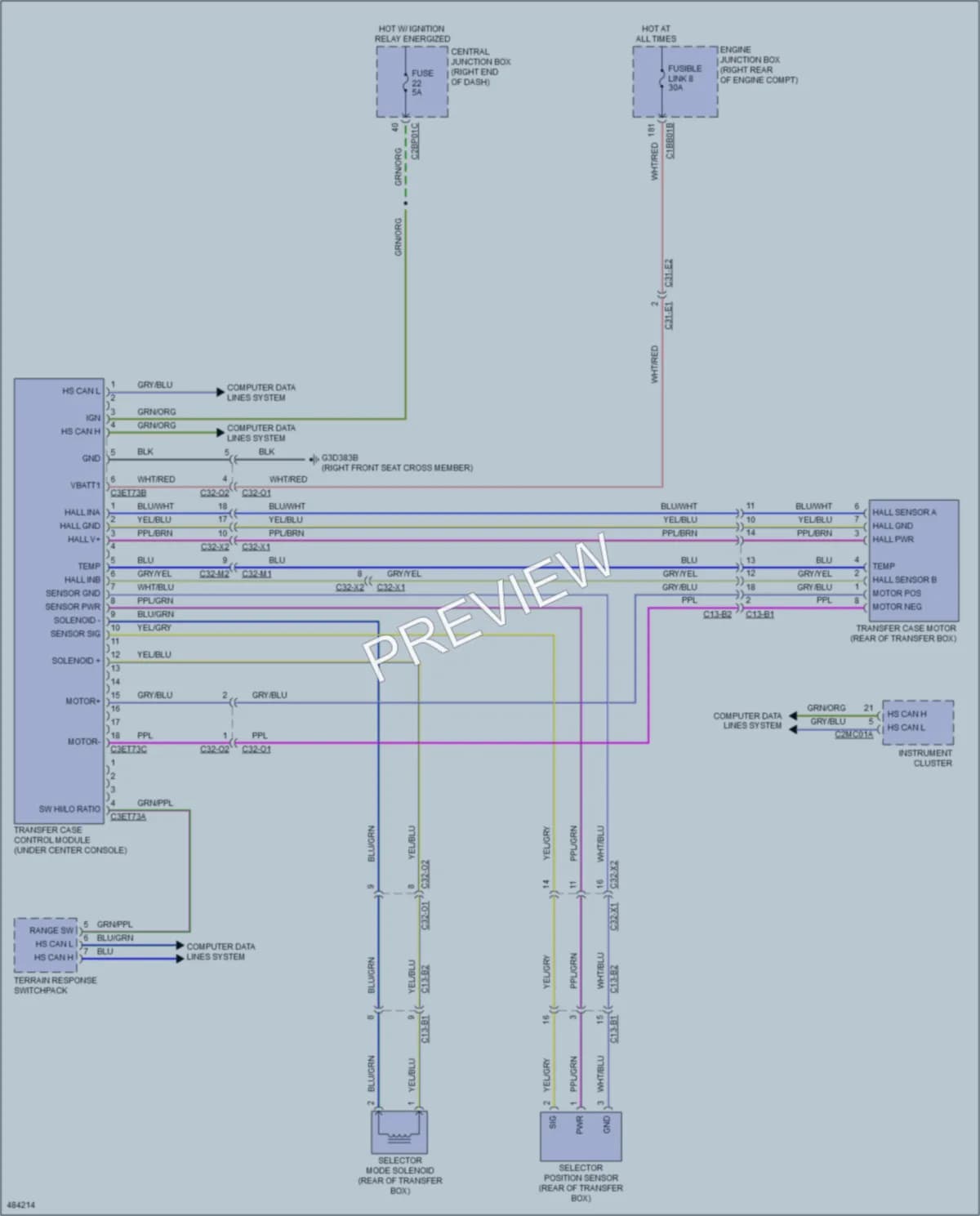 2015 LandRover RangeRoverSport Transmission wiring diagram preview