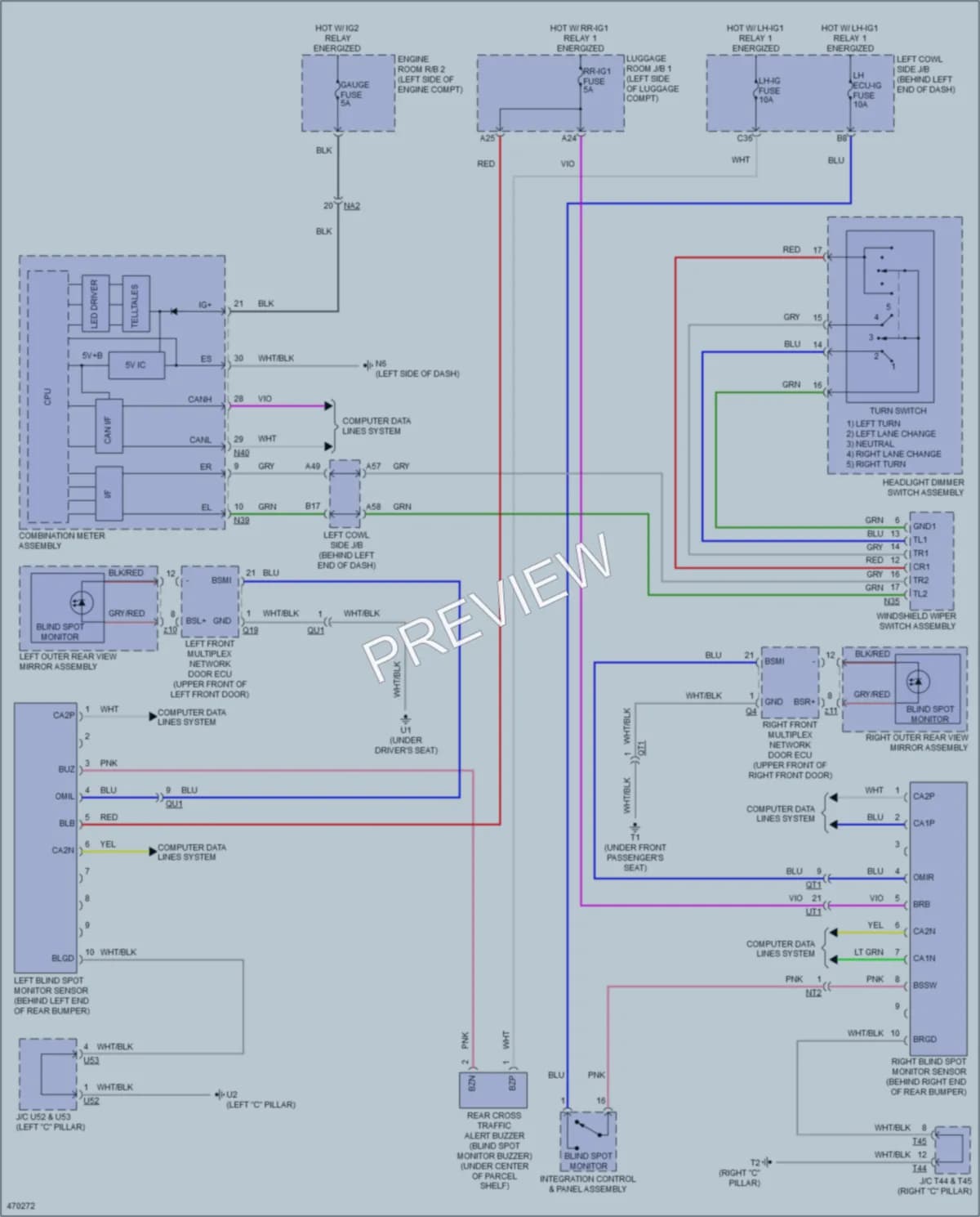 2015 Lexus GS350 Navigation wiring diagram preview