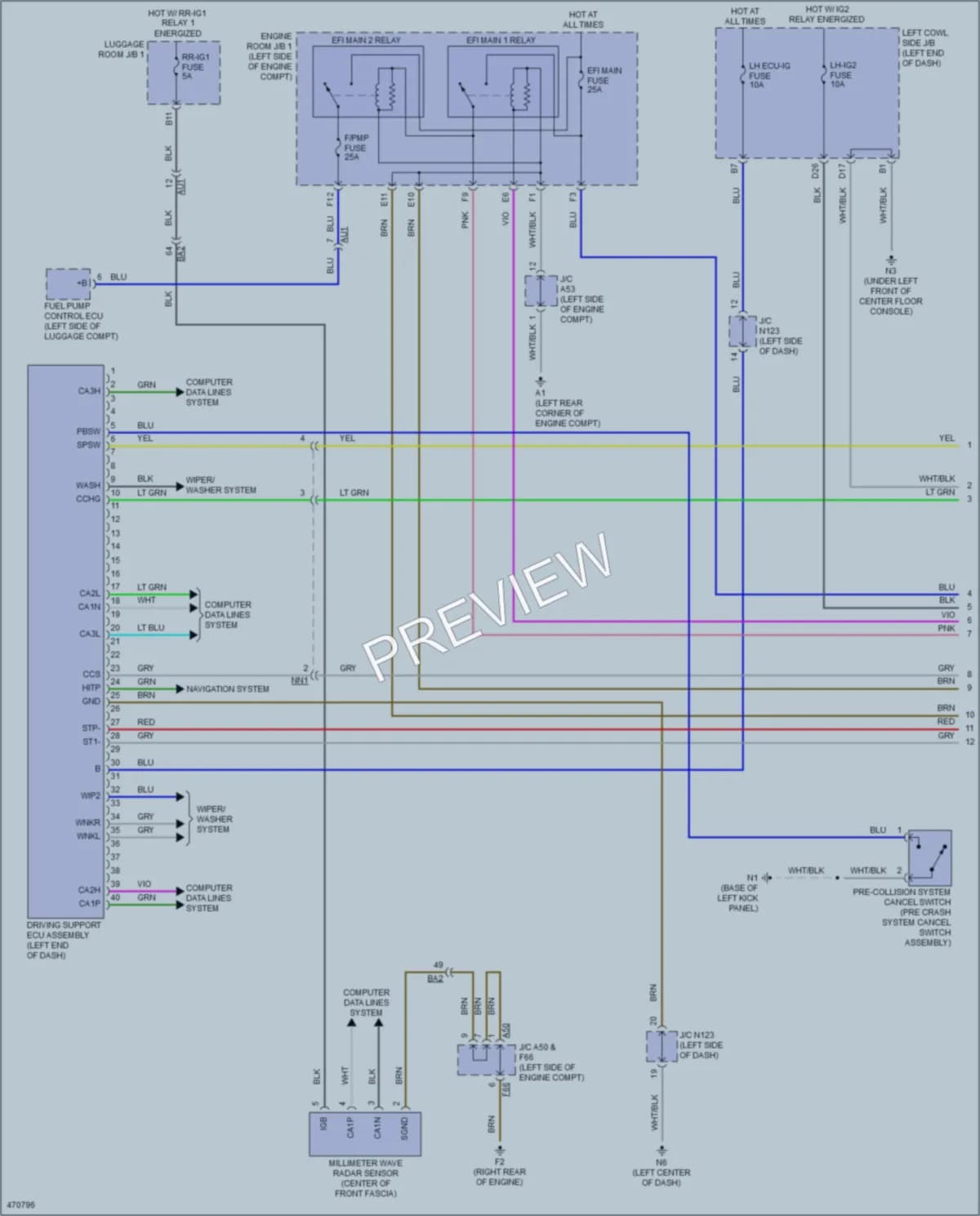 2015 Lexus GS450h Cruise Control wiring diagram preview