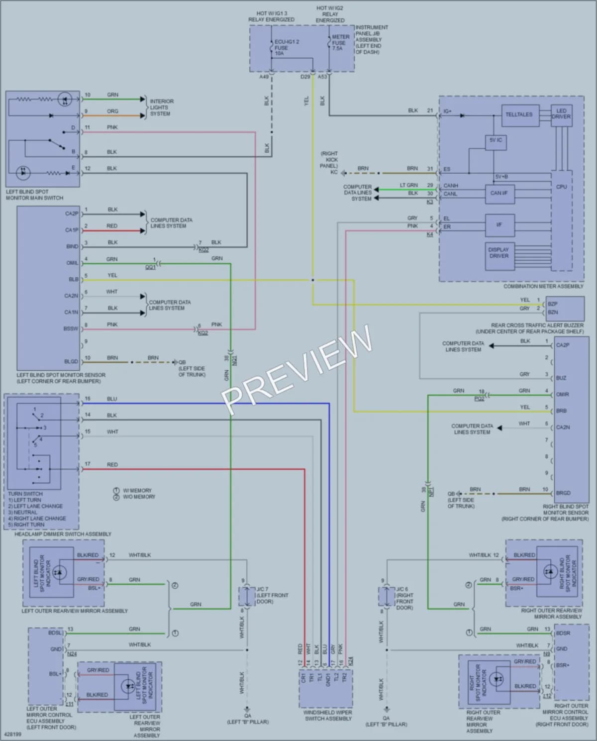 2015 Lexus IS350 Navigation wiring diagram preview