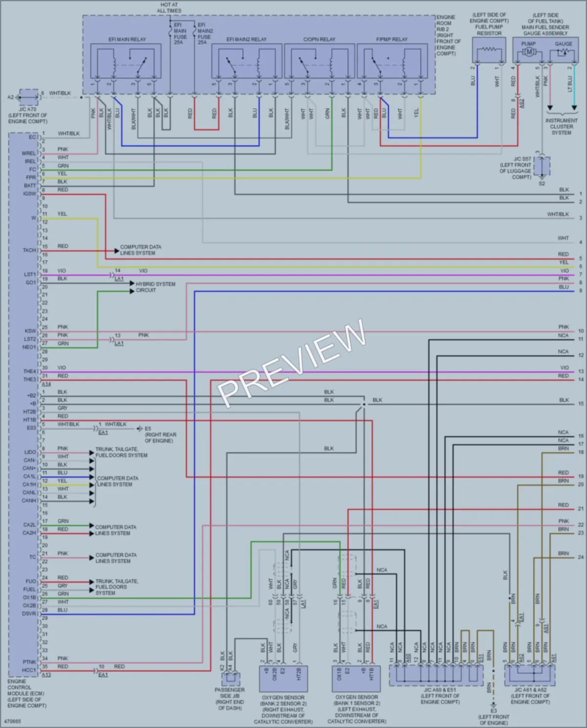 2015 Lexus LS600h Engine Performance wiring diagram preview