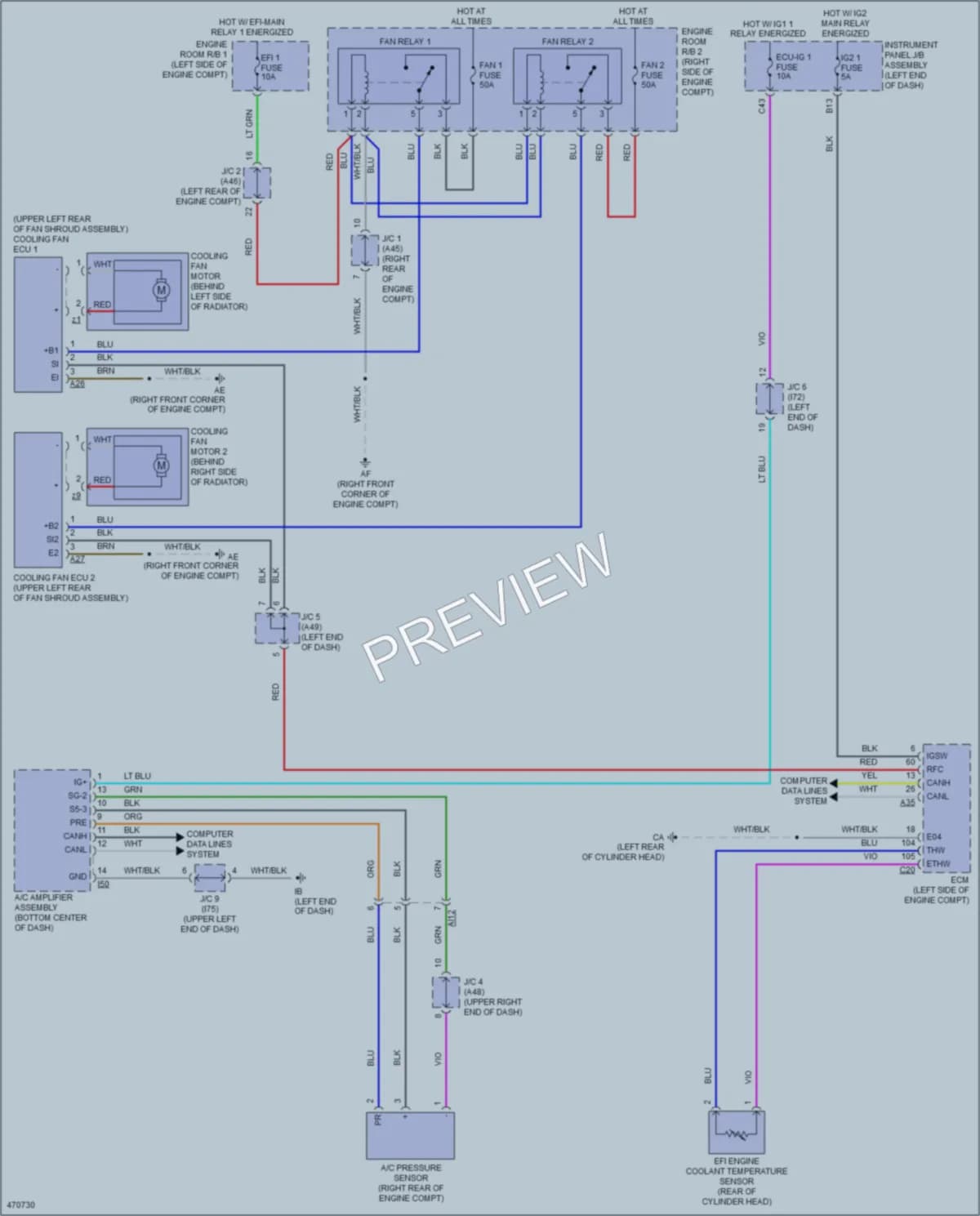 2015 Lexus NX200t Cooling Fan wiring diagram preview