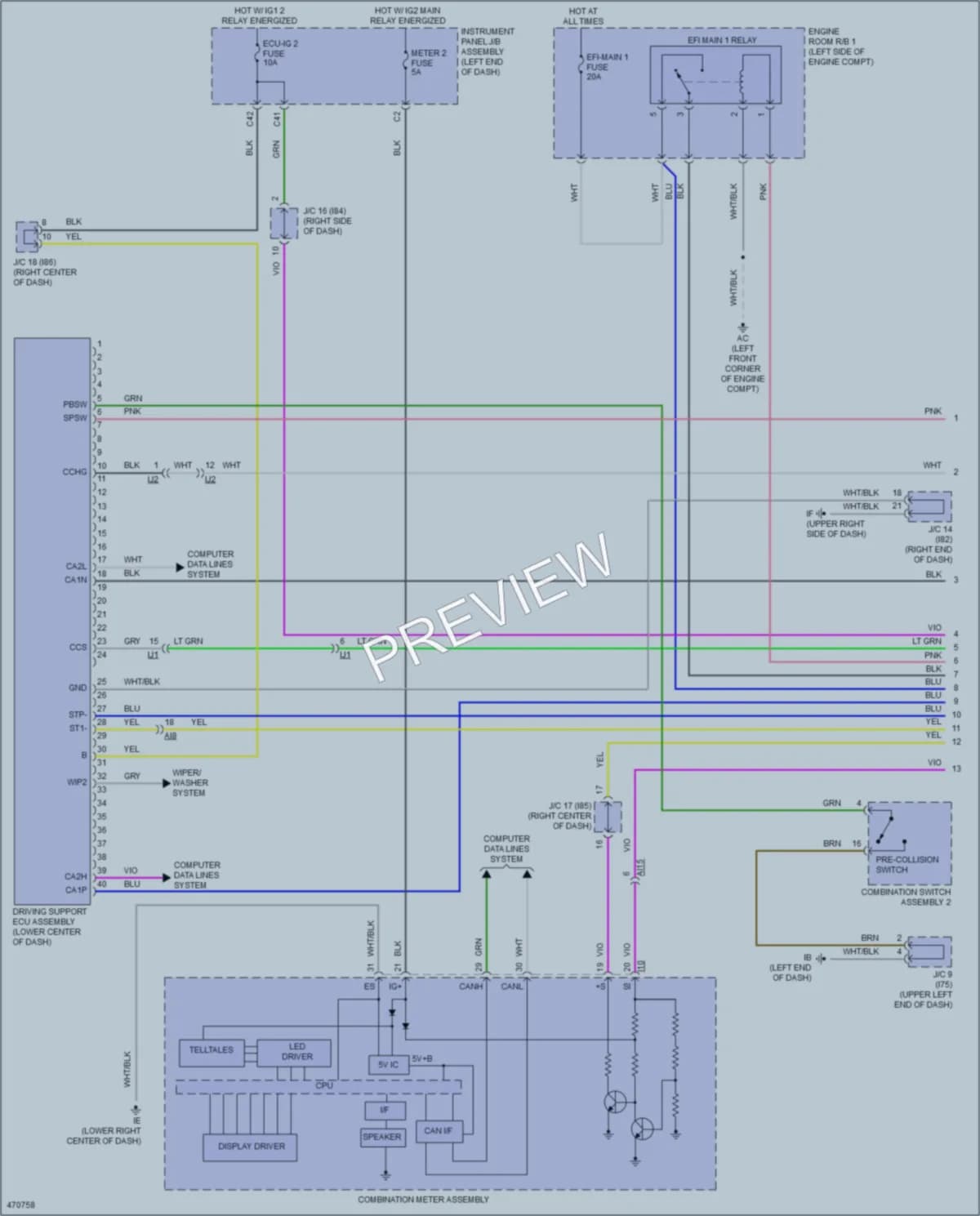 2015 Lexus NX200t Cruise Control wiring diagram preview