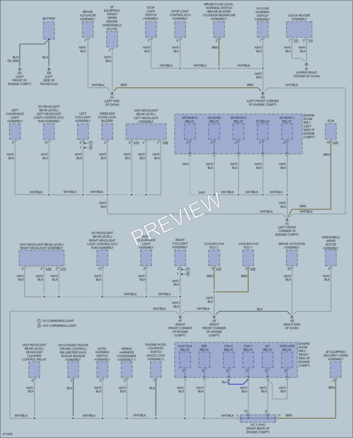 2015 Lexus NX200t Ground Distribution wiring diagram preview