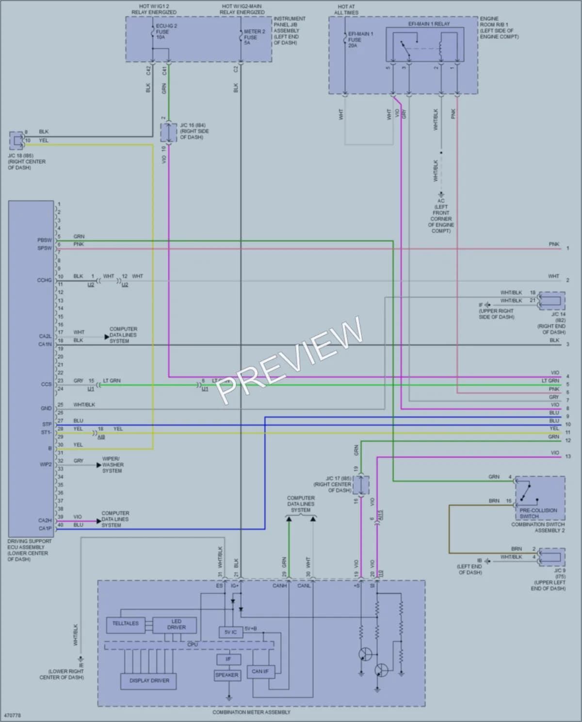 2015 Lexus NX300h Cruise Control wiring diagram preview