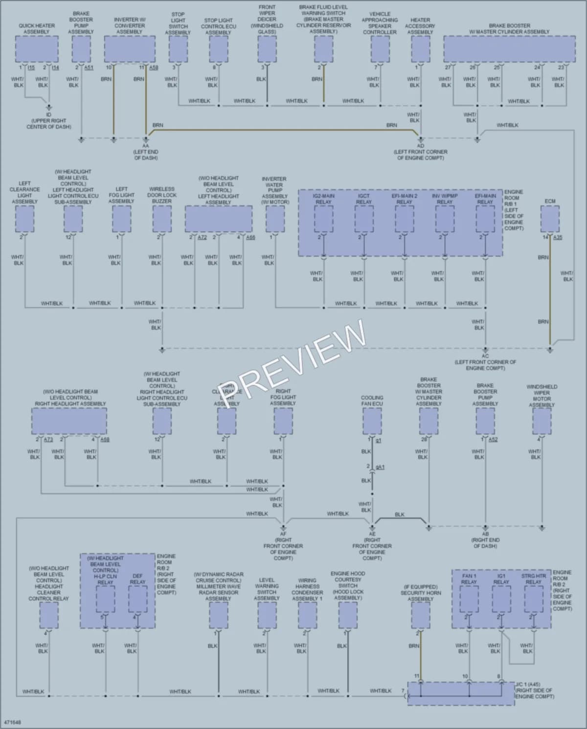 2015 Lexus NX300h Ground Distribution wiring diagram preview