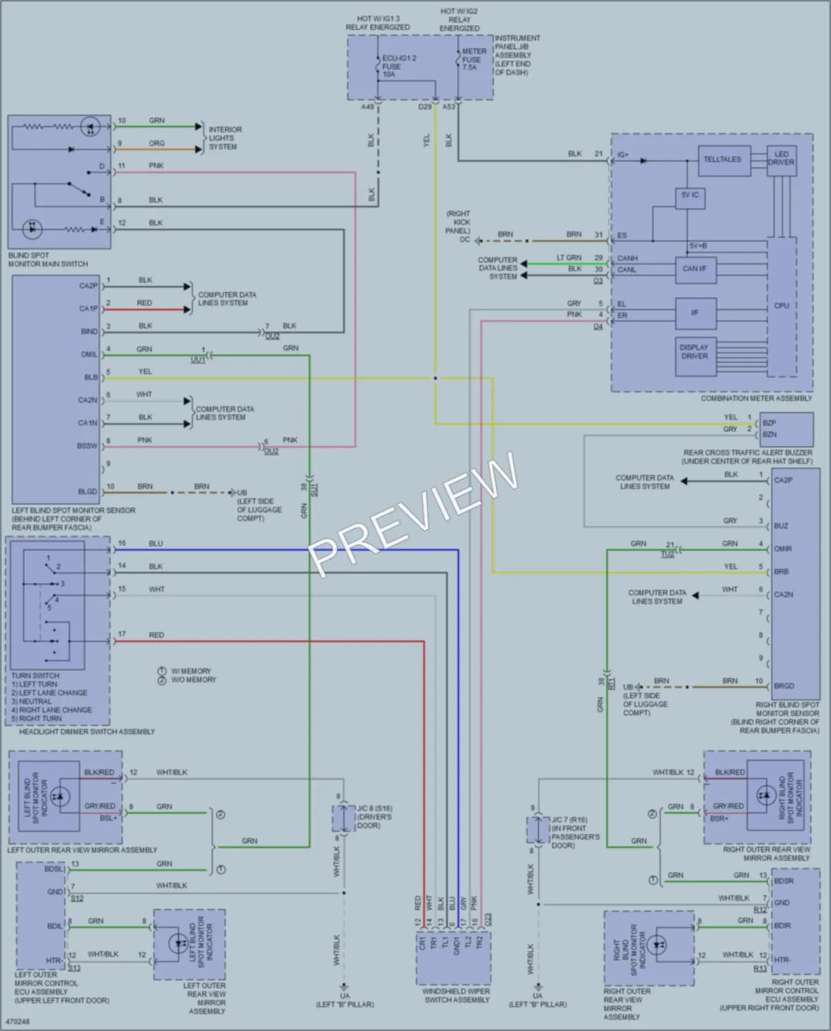2015 Lexus RC350 Navigation wiring diagram preview
